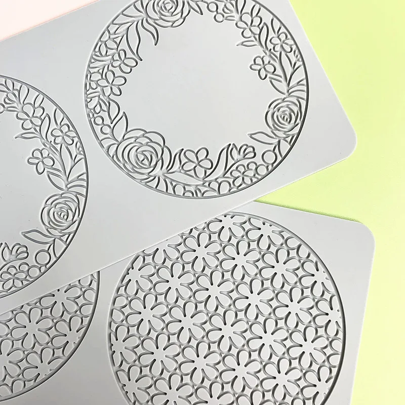 Leaf Flower Wreath Lace Silicone Mold Fondant Cake Sugarcraft Mould Chocolate Candy Des... - SKU LLSM0910 - UGI Packaging