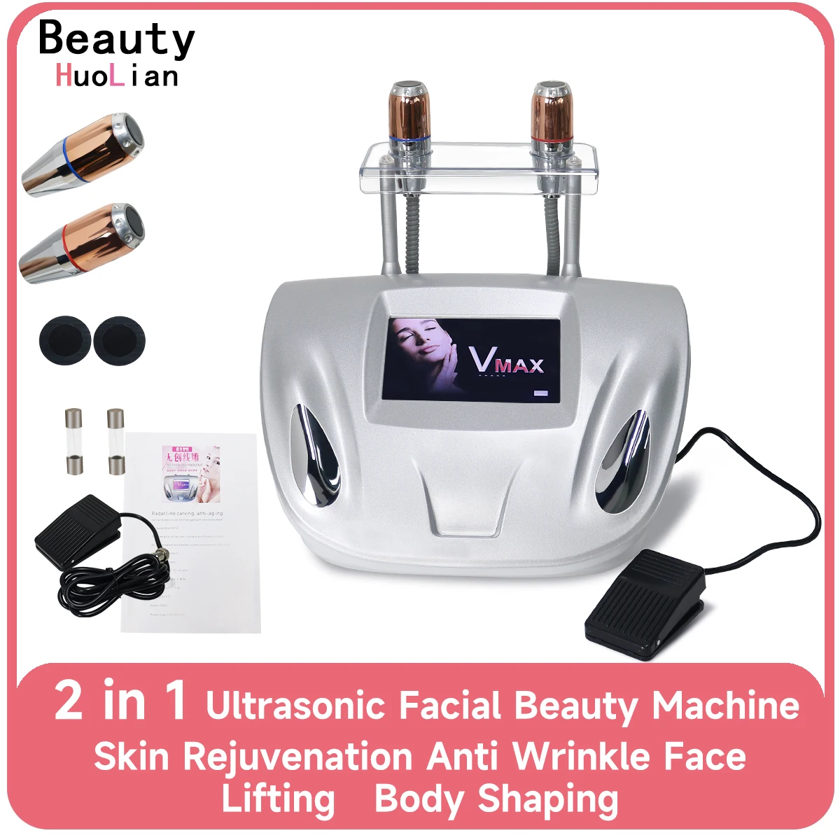 High Frequency Ultrasonic Facial Beauty Skin Rejuvenation Face Lift Skin Tighten Anti Wrinkle Radar Line Carve Tool