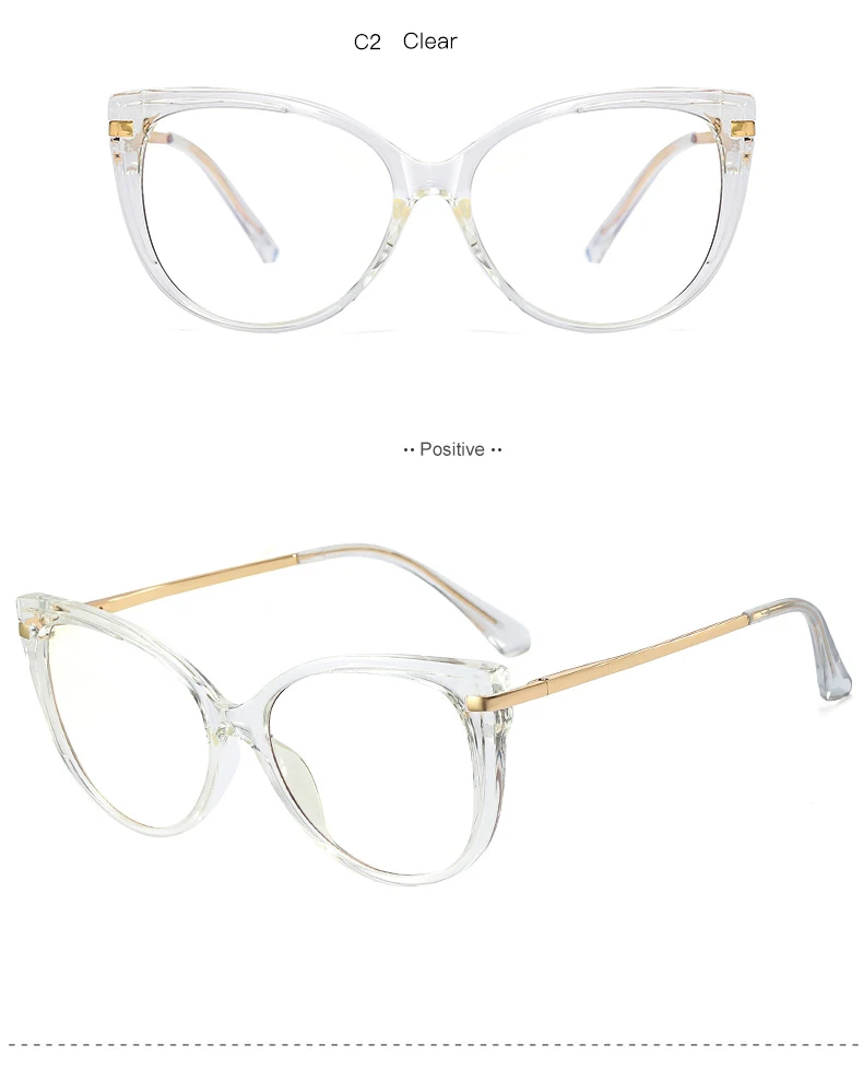 Handoer Women's Full Rim Square Cat Eye Eyeglasses 10