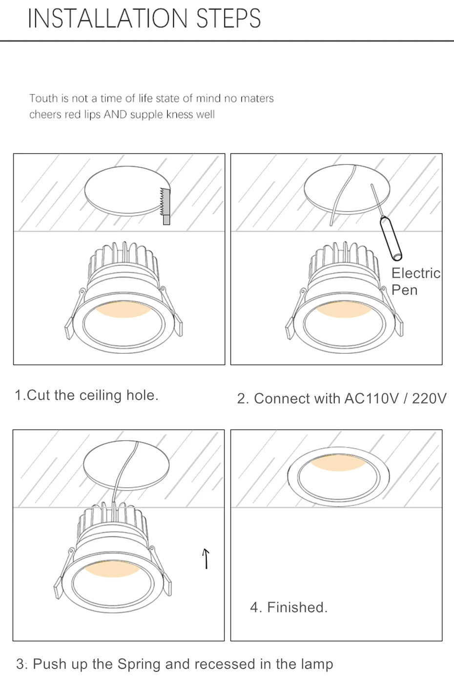 Round Anti-Glare LED Downlights 7W 10W 12W 20W Dimmable Ceiling Recessed Downlight Frame Changeable Spot Lights Ceiling Lamps semi flush ceiling lights