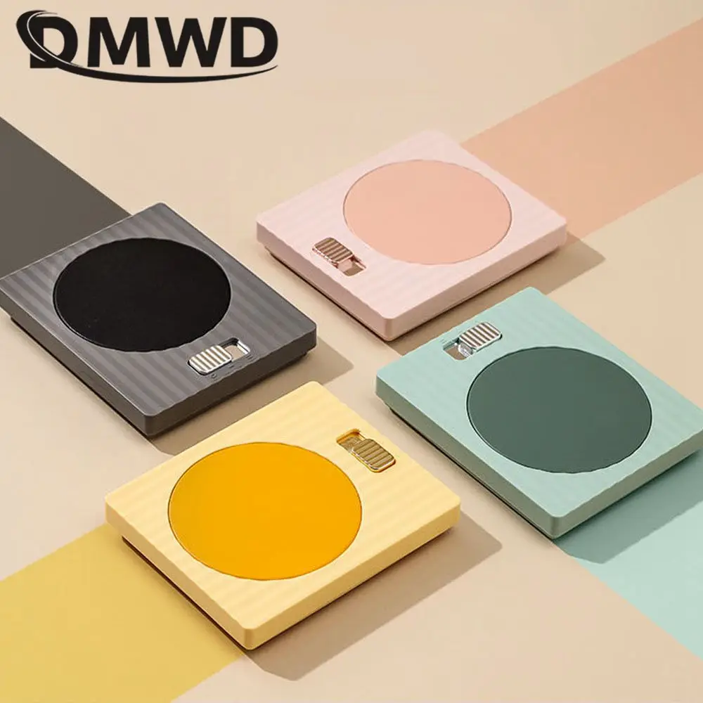 DMWD Household Heating coaster Electric Hot Plate Milk Tea Warmer Coffee Water Heater Heating Cup Pad Constant Temp 110/220V 5