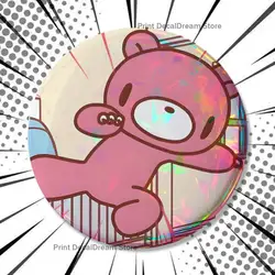 Charming Gloomy Bear Tinplate Button Pins - Creative Badge Brooch for Clothing, Backpacks, and Gifts (Z12)