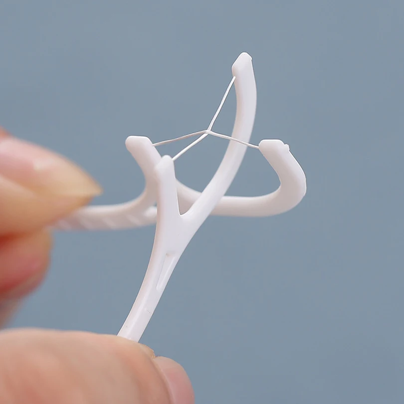 50pcs/100pcs Flossing Toothpicks Dental Floss Stick Dental Floss Sticks Dental Floss Dental Cleaning Tools