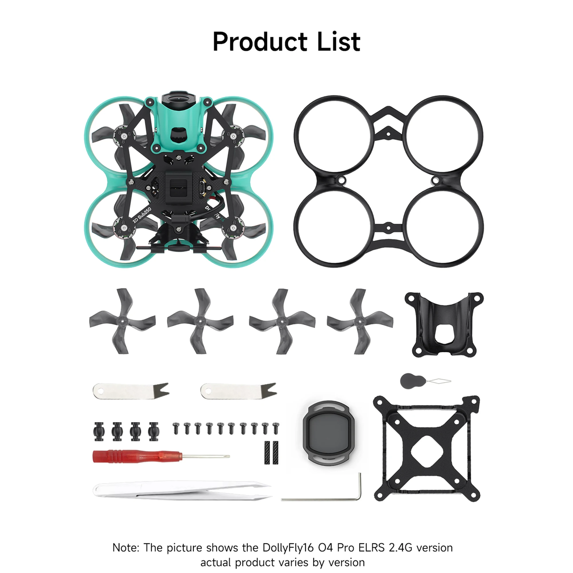 Sub250 DollyFly16 O4 Pro ELRS 2.4G Drone FPV Micro 87g
