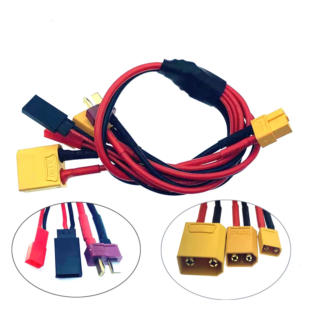 6 в 1 Многофункциональный зарядный кабель XT60 к XT90 XT30 Jst Futaba преобразующий провод, используемый для B6 RC зарядное устройство, адаптер для дрона