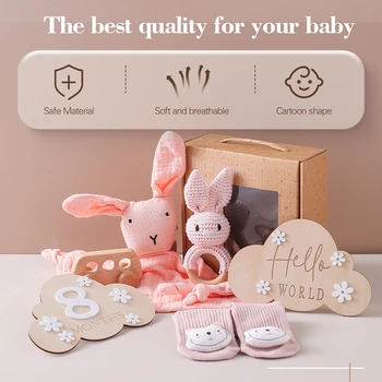 Bath Set Rabbit Rattle - Wooden Toys 6