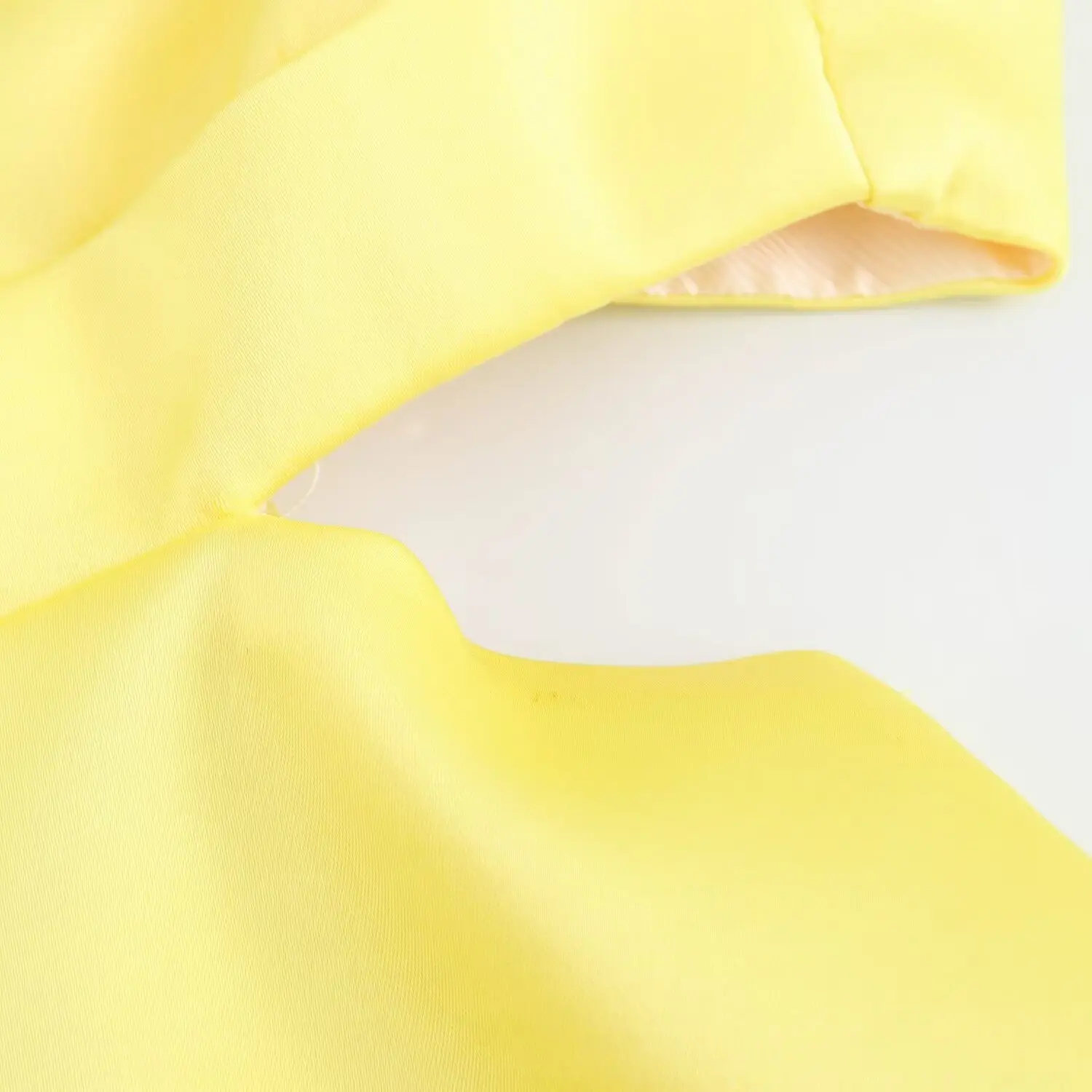2024 frau Sexy Mini Kleid Gelb Quadrat Kragen Ärmellose Backless Aushöhlen Zipper Sommer Kleider Frau Trendy – Detail 11
