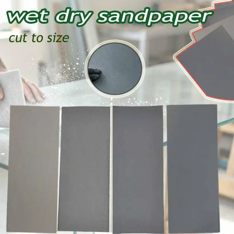 5/10/20 Stück Schleifpapier mit Körnung 80~4000, Nass-/Trockenschleifpapier (zum Schleifen von flachen Metalloberflächen und lackiertem Holz)