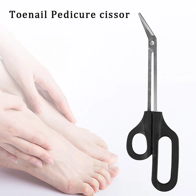 1pcs Toenail Clipper Scissor Feet Dead Skin Removal With Long Handle  Pedicure Cutter Stainless Steel Long Reach Manicure Tools - AliExpress
