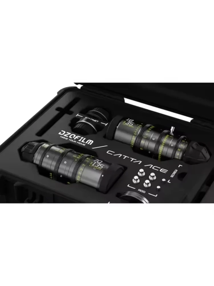 DZOFilm Catta Ace FF 18-35mm / 35-80mm /70-135mm T2.9-T22 시네 2렌즈 번들 캐논 EF ARRI PL 마운트용 3렌즈 번들 블랙