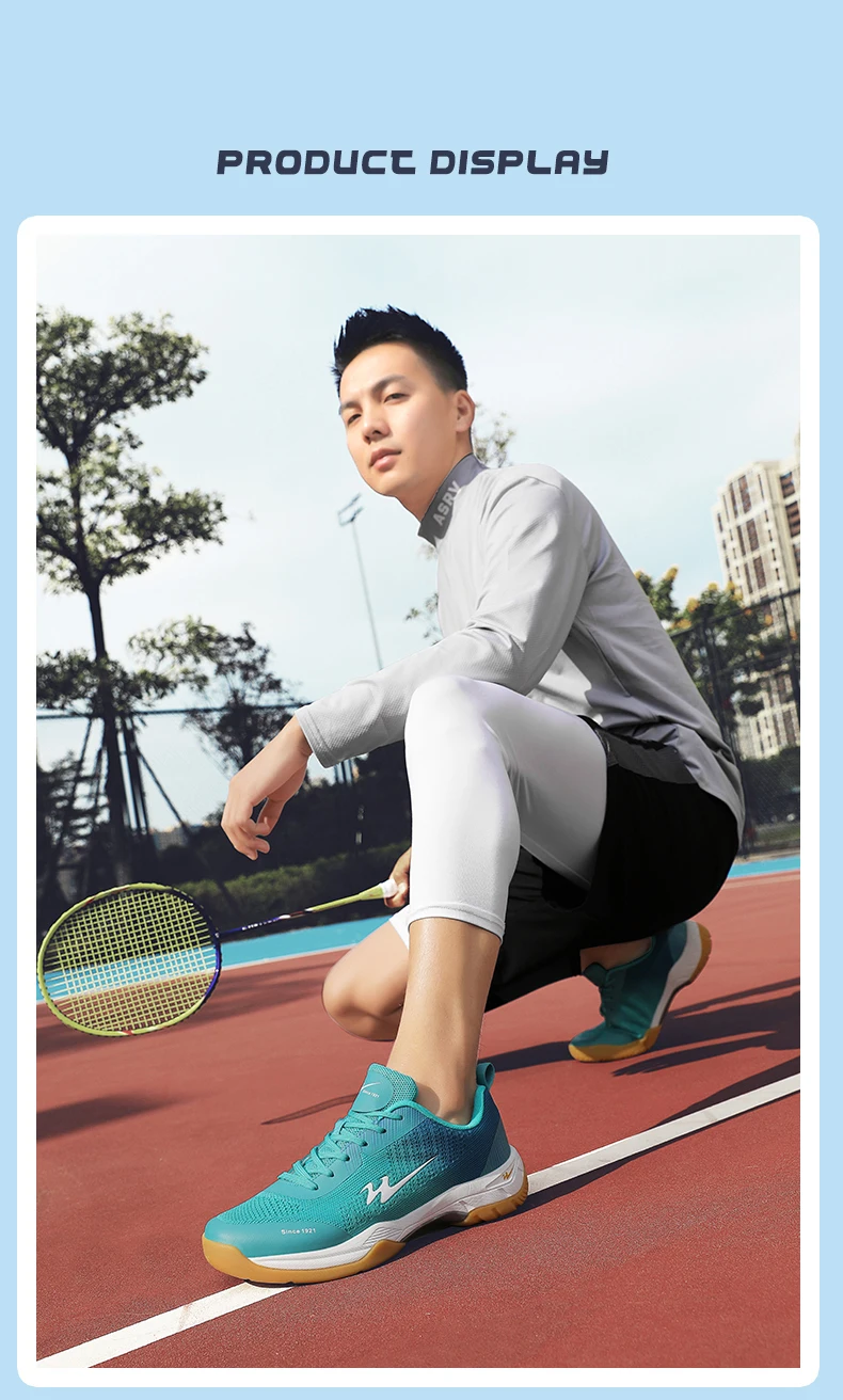 Unisex Professionelle Badminton Training Sport Schuhe Atmungsaktive Mesh Fitness Volleyball Tennis Turnschuhe Pumps Anti Slip – Detail 10