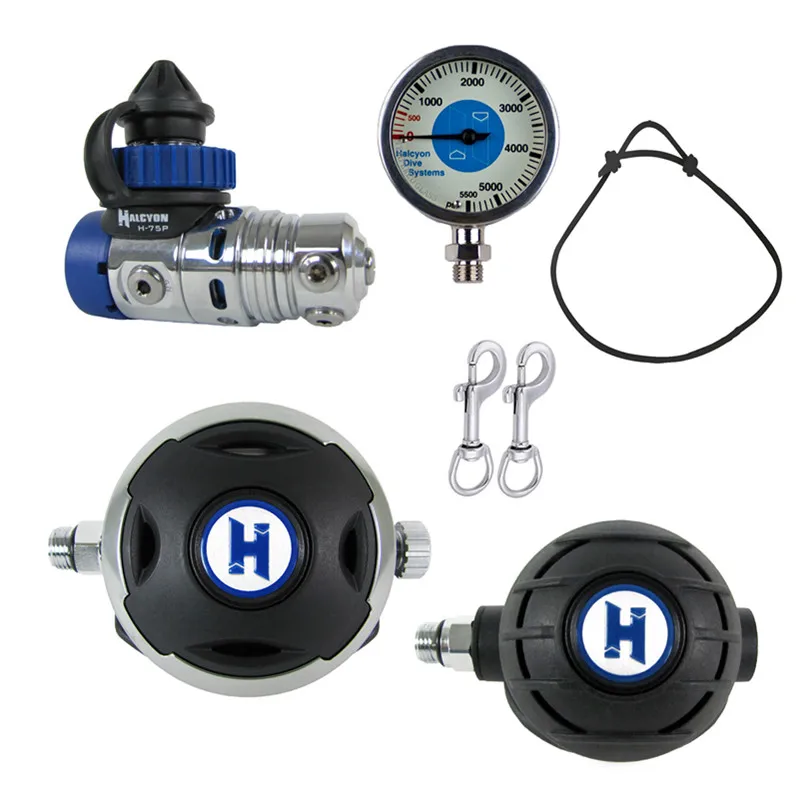 

Halcyon Belief Brand Single Bottle Double Bottle Side Hanging Diving Breathing Regulator Respirator Residual Pressure Meter Deli