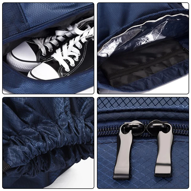 Fitness Drawstring Waterproof Backpack Basketball Football Backpack with Ball and Shoe Compartment Sport Bag Men Gym Soft Bag