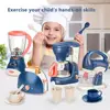 Kitchen Pretend Play Toys For Kids Electric Vacuum Cleaner Microwave Cooker Juicer Washing Machine Household Appliance Girls Toy 2