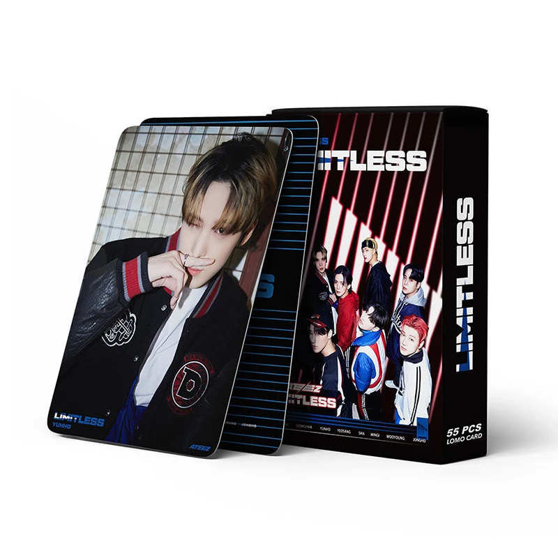 54pcs/set kpop ATEEZ Új Album Rossz látási viszonyok : Láz Epilógus lomo kártyák photocards Merevlemez Album rty poszter Gabonarosta Adomány