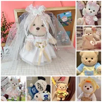 30cm Plush Toy Bear Clothes For Kawaii Plush Doll Clothing Soft Bear White Brown Comfortable Change Of Clothes Cute Bear Kid Toy 1