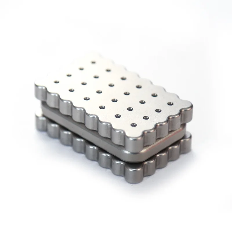 EDC Magnetic Push Card Stainless Steel Pushing Plate Fidget Mechanical Slider Coin Stress Relief Toy Antistresse Relieve Stress