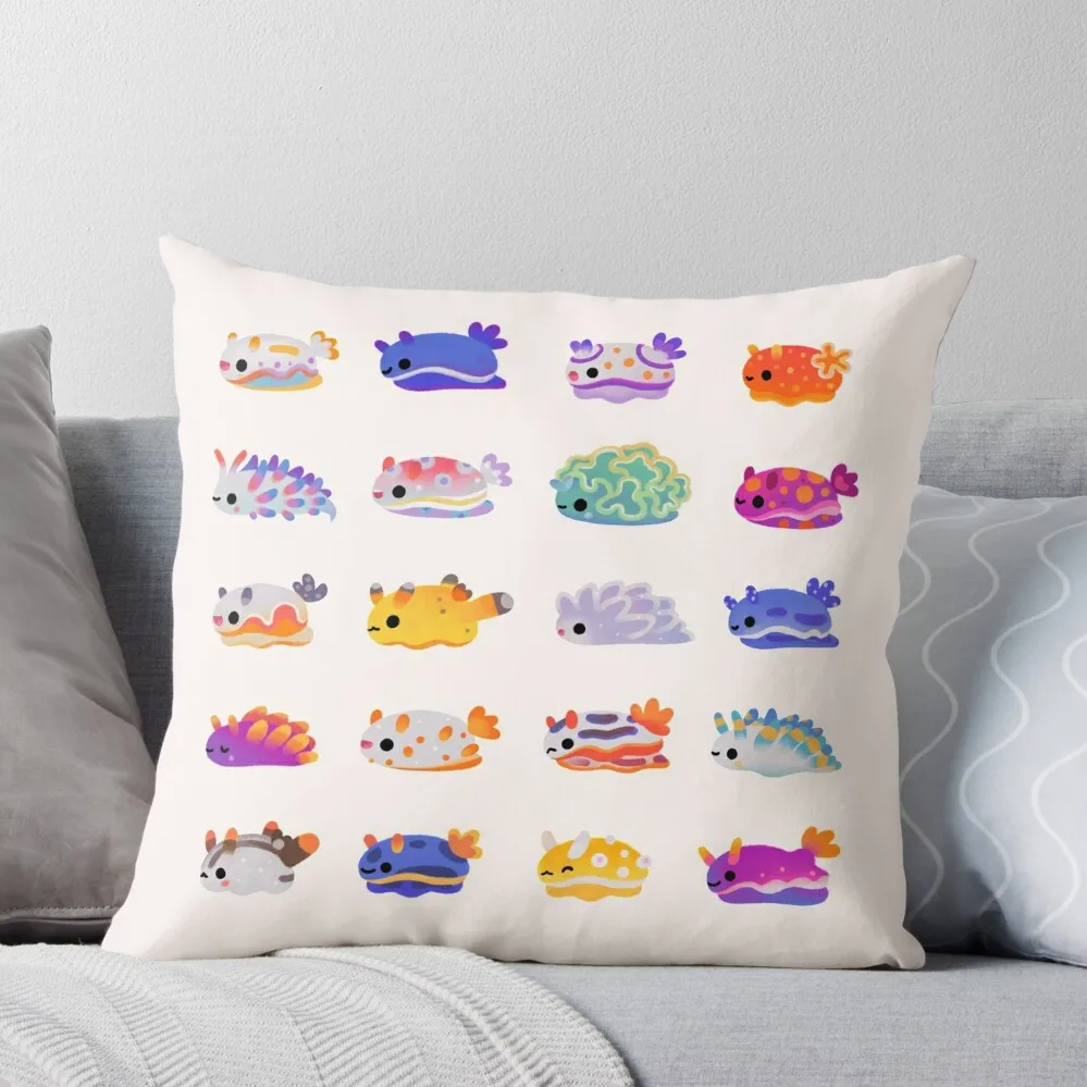 

Sea Slug Day - bright Throw Pillow Christmas Covers For Cushions New year