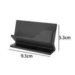 3D Printed Dual - Function Business Card Holder - Sleek Desktop Organizer (Black)