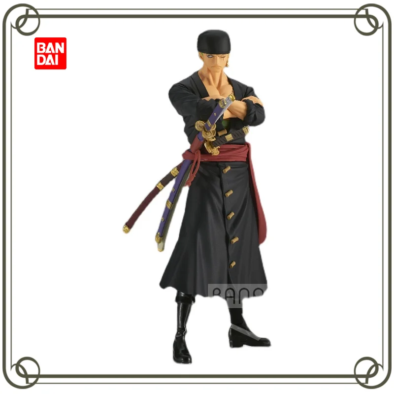 

Original BANDAI BANPRESTO ONE PIECE Roronoa Zoro DXF Great Line Anime Figure Kids toy Christmas gfit