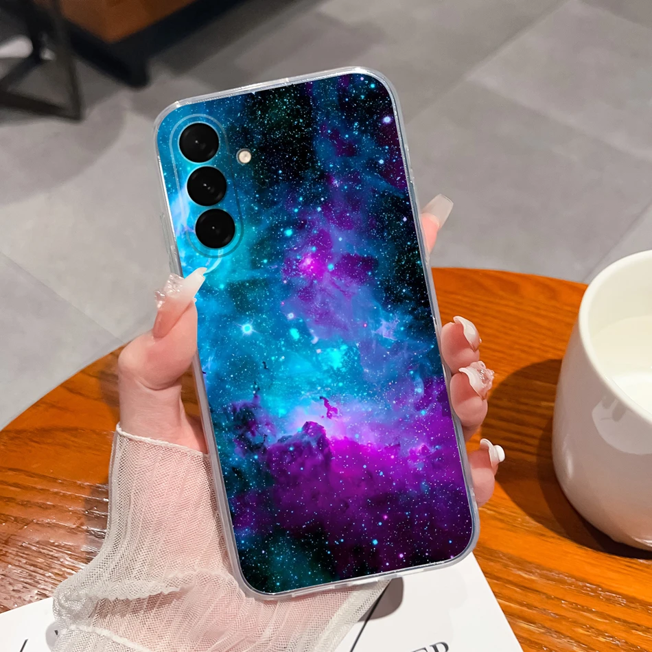 Gradient Flower Clear Soft Phone Case - Universal Back Cover Housing