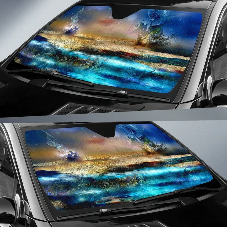 

Underwater aquatic products car sun visor car cover protection window windshield custom car sun visor personalized gift