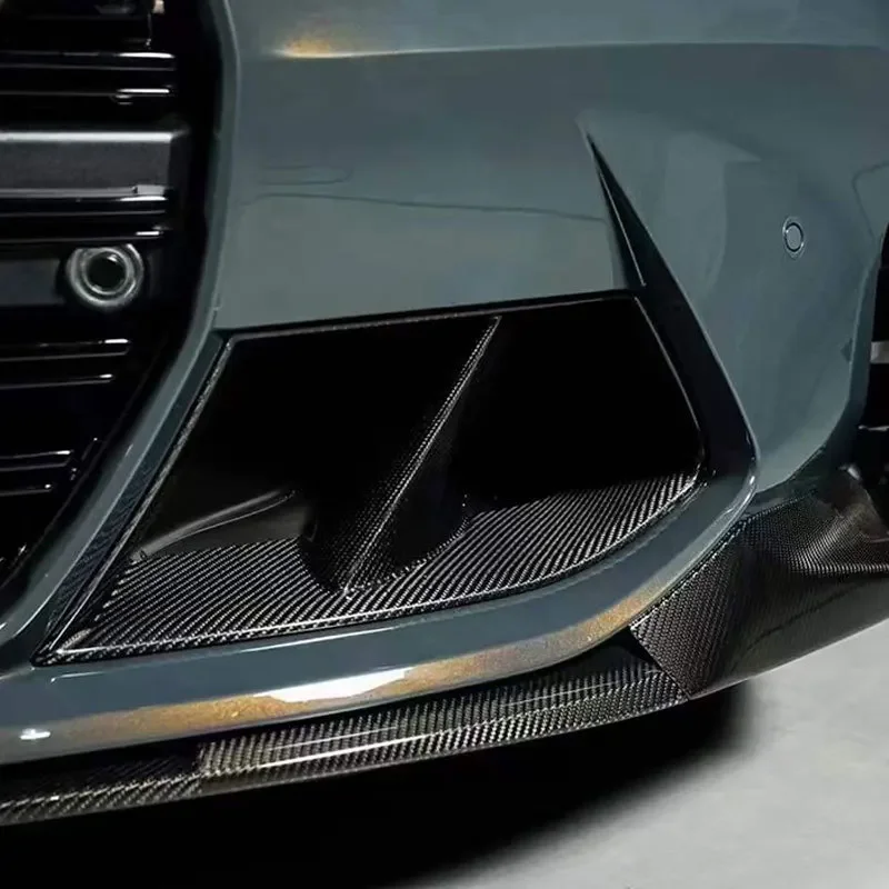 Real Dry carbon fiber suitable for BMW M3 G80 M4 G82 front bumper air vent MP front bumper air vent decoration car refit