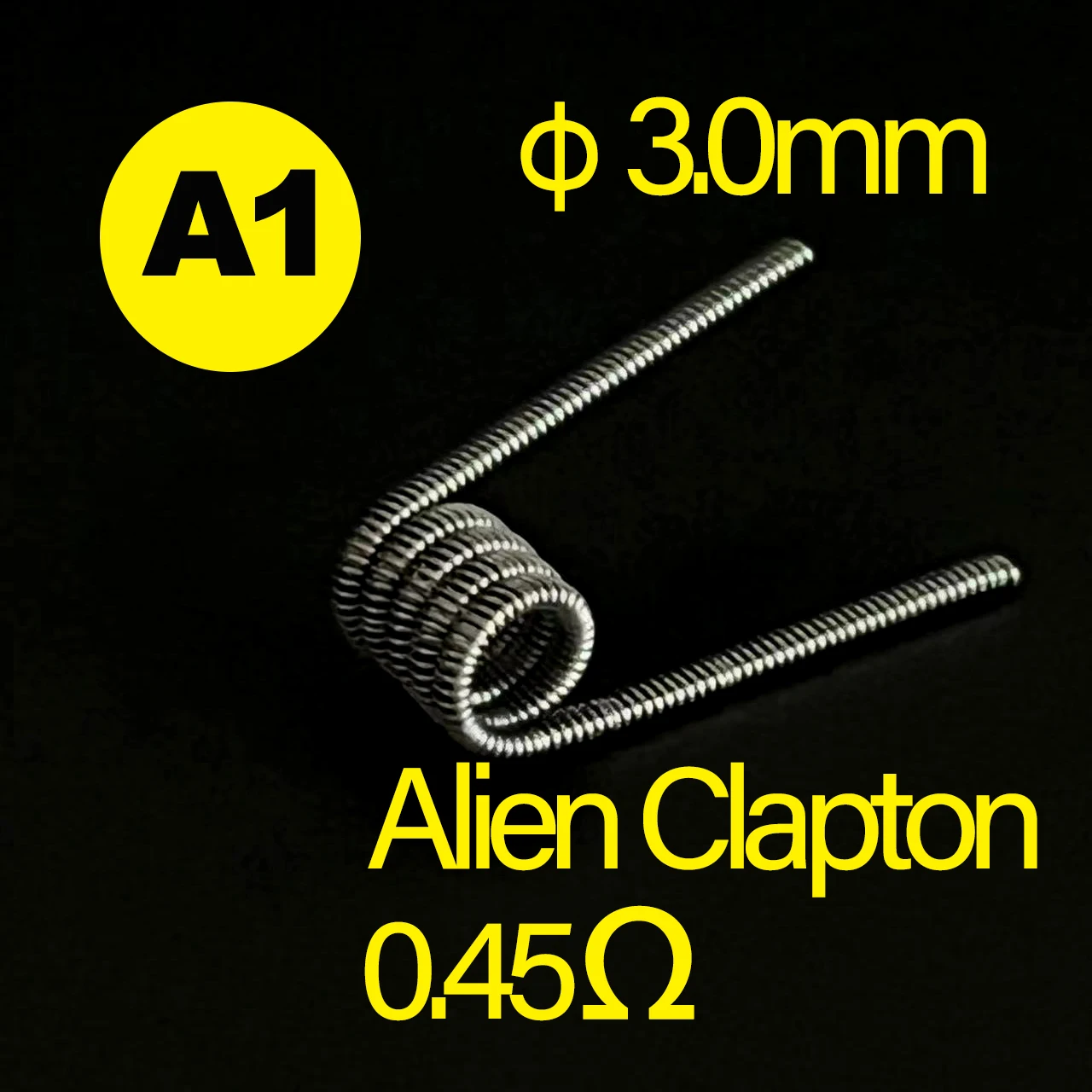 48PCS/Box 3.0mm PreBuild Coils DIY Alien Fused Clapton/Flat/Mix Twisted/Hive/Quad/Tiger Watercolor Accessary