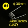 48PCS/Box 3.0mm High Quantity PreBuild Coils DIY Alien Fused Clapton/Flat/Mix Twisted/Hive/Quad/Tiger Watercolor Accessary 4