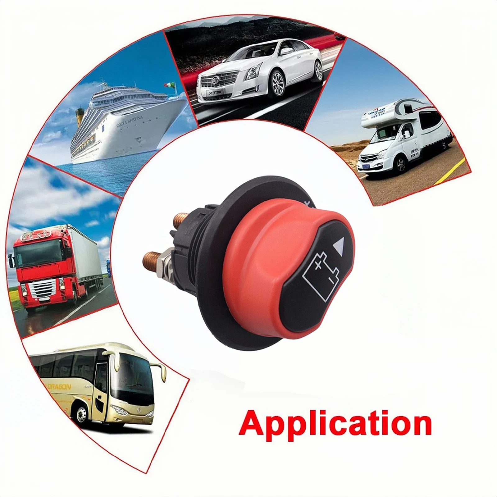 

RV Boat Disconnect Switch for 150A Battery Dc Switch M6 Battery Switch 100A 32V Electrical Switch For Automobiles Power System