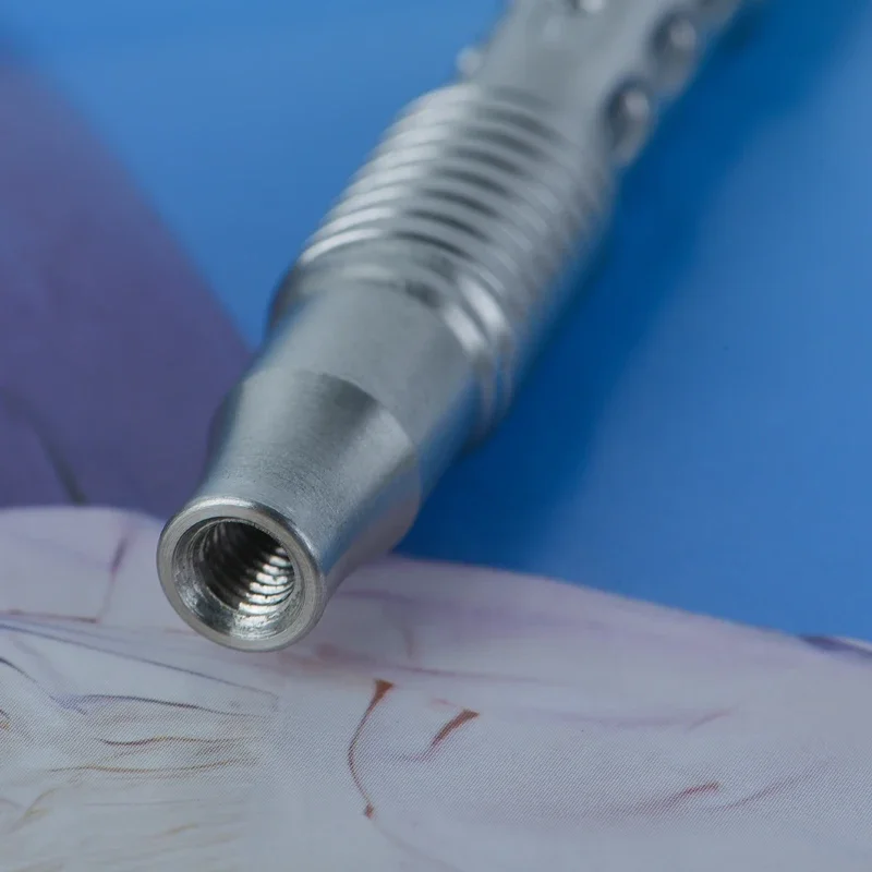 Yaqi 316 Stainless Steel Men Safety Razor Handle 85mm Length And 10-12mm Handle Diameter Lightweight Razor Handle For Male