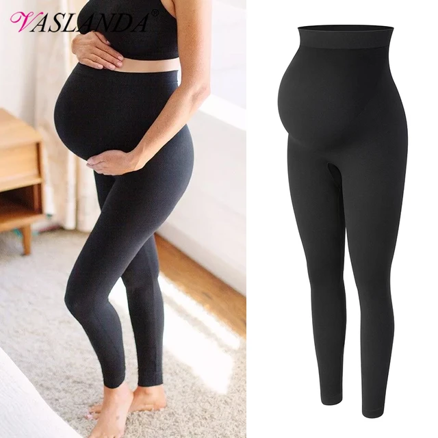 Leggins De Soutien Du Ventre Taille Haute Pour Femmes Enceintes, Pantalons  Skinny De Grossesse, Corps Saillant Post-partum Fjleggings - Jambières -  AliExpress