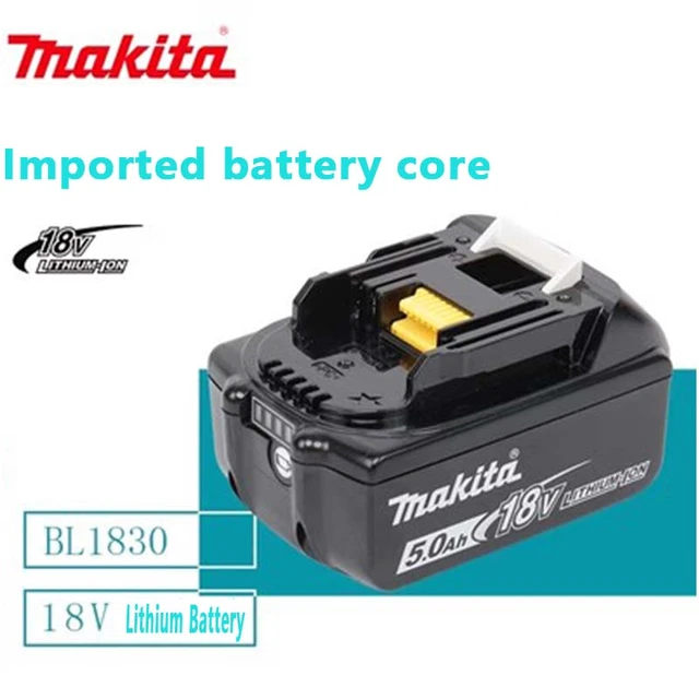 Makita Original 18V 3.0AH 4.0AH 5.0AH Rechargeable Power Tools Battery With  LED Li