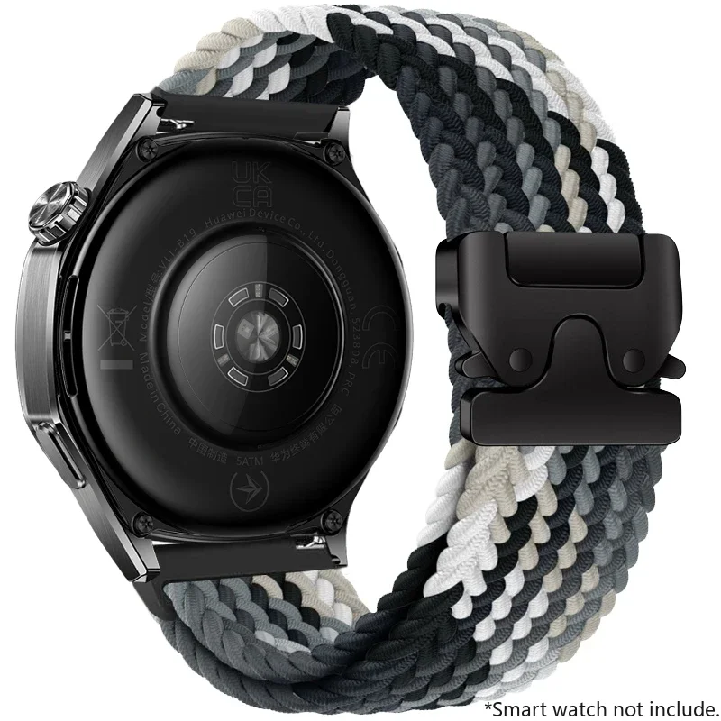 Nylon Braided Loop Strap with Parachute Buckle Bracelet Band