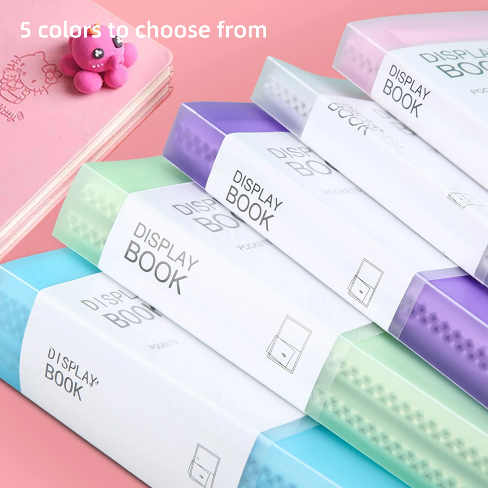 A4 30pages Document Bag Waterproof File Folder Plastic Transparent Large Capacity File Pouch Office School Supplies