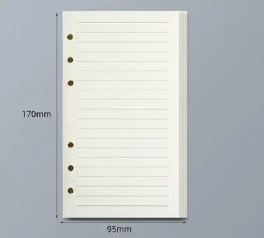 45 Sheets A5 A6 A7 Loose Leaf Notebook Refill Spiral Binder Inner Page Line Blank craft  Grid Inside Paper Stationery - Image 28