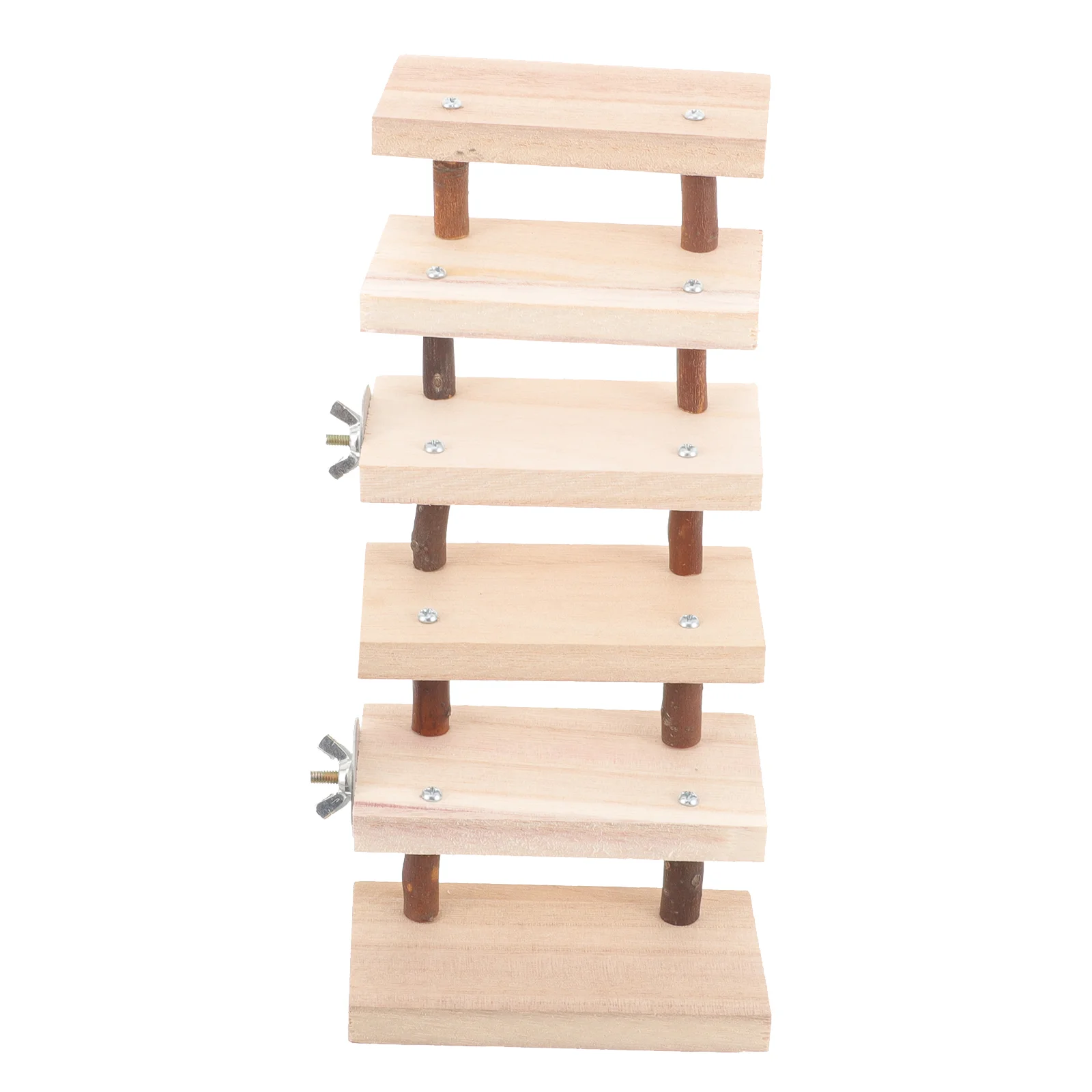 Wooden Ladder Toy Small Animal Ladder Hamster Climbing Toy Wooden Stairs Hamster Toys Chinchilla Rat Pet Products