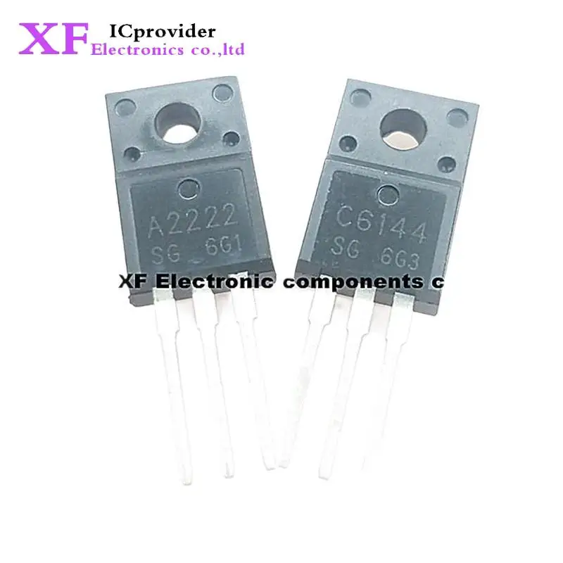 

100 шт./лот 2SA2222 2SC6144 50 шт. A2222 + 50 шт. C6144 TO-220F IC новый оригинальный