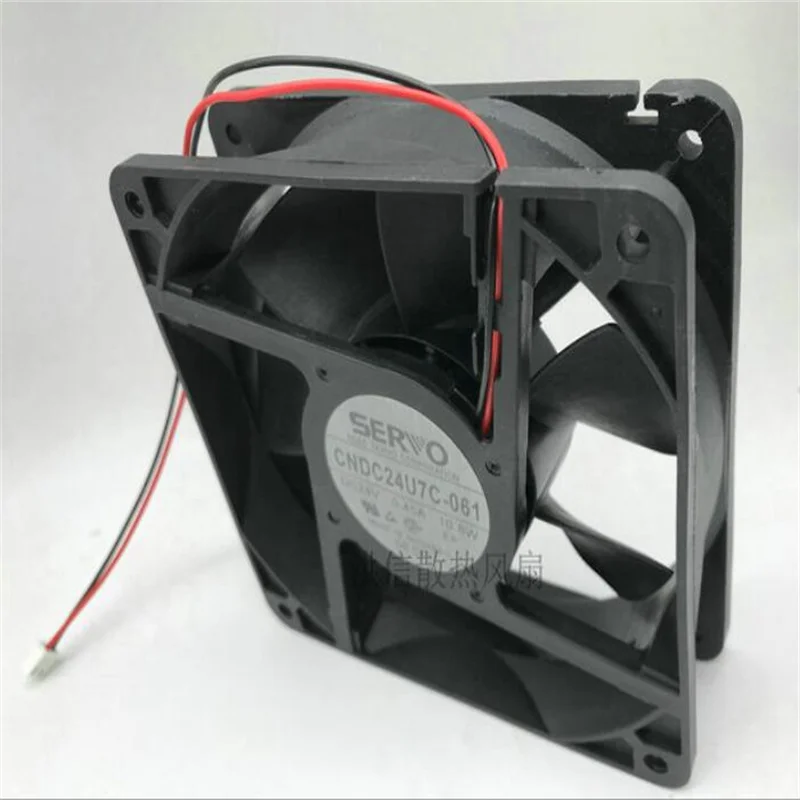 Fios Ventilador de Refrigeração Cndc24u7c061 24v 0.45a 10.8w 12cm 12038-dois - Imagem 4