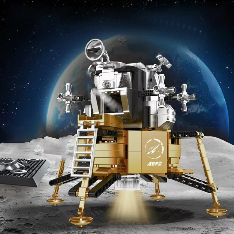 1023Pcs Bricks Space Exploration Model Building Blocks/Apollo