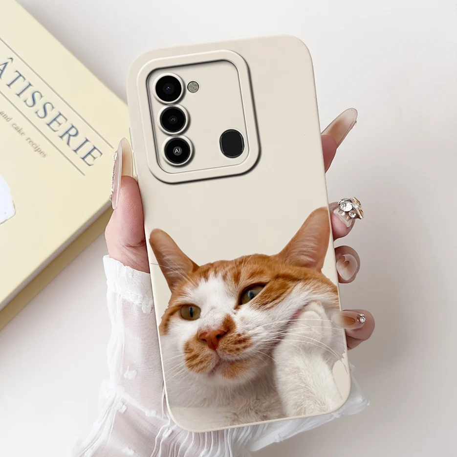Luxury Candy Painted Soft TPU Phone Case for Tecno Spark 8C and Spark Go 2022