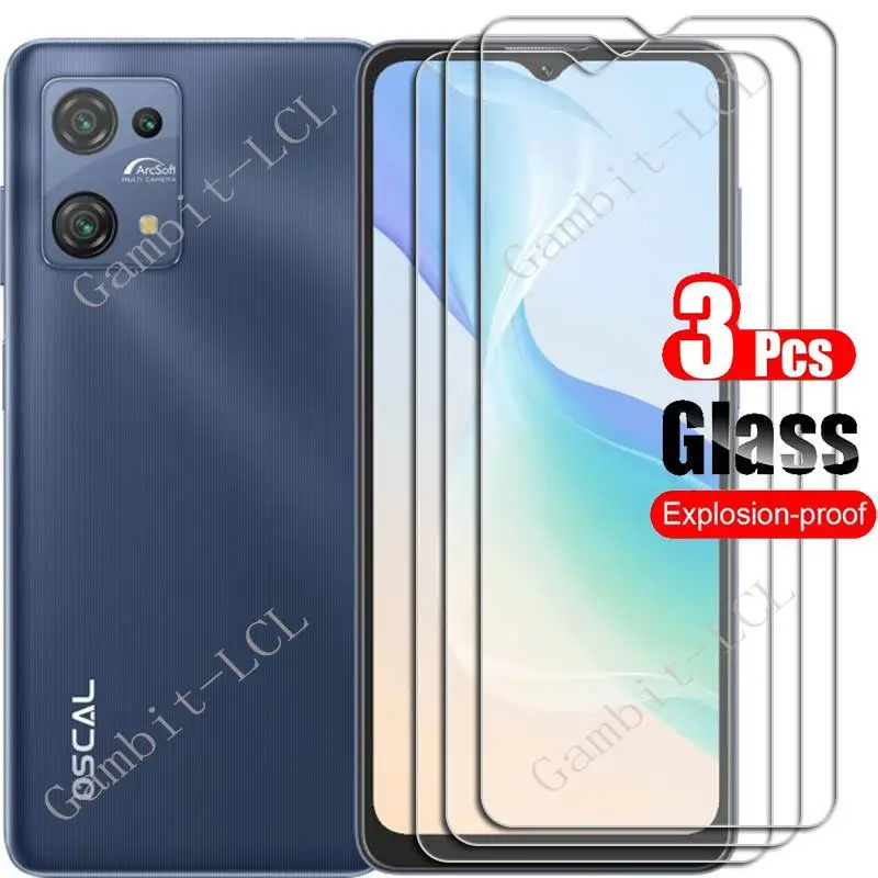 

3PCS 9H HD Tempered Glass For Blackview Oscal C30 Pro Protective Film On BlackviewOscalC30 C30Pro 6.5" Screen Protector Cover