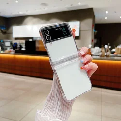 Transparent Shockproof Hard PC Case for Samsung Galaxy Z Flip Series (TR)