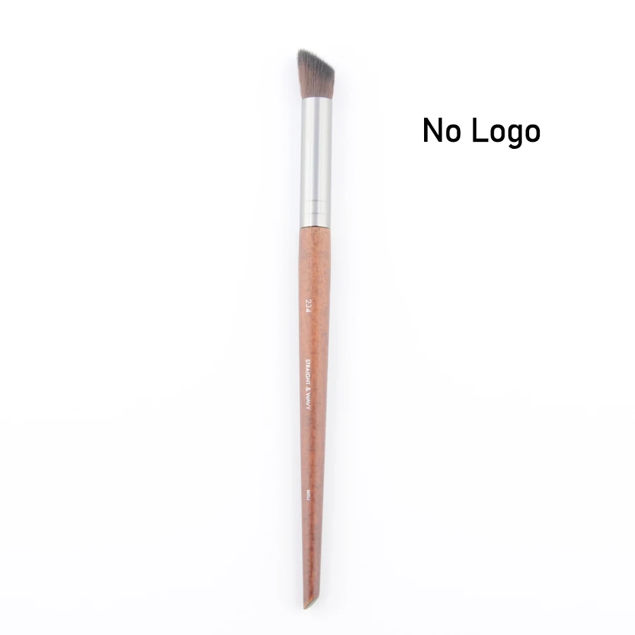 

1 шт. угловая кисть для нанесения теней для носа #234 Средний консилер кисть для теней натуральная древесина Профессиональный инструмент для макияжа