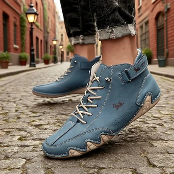 أحذية رجالية عالية الجودة خفيفة الوزن، أحذية مريحة تسمح بمرور الهواء، نعل غير قابل للانزلاق للتدريب على المشي، أحذية مناسبة للأزواج 3