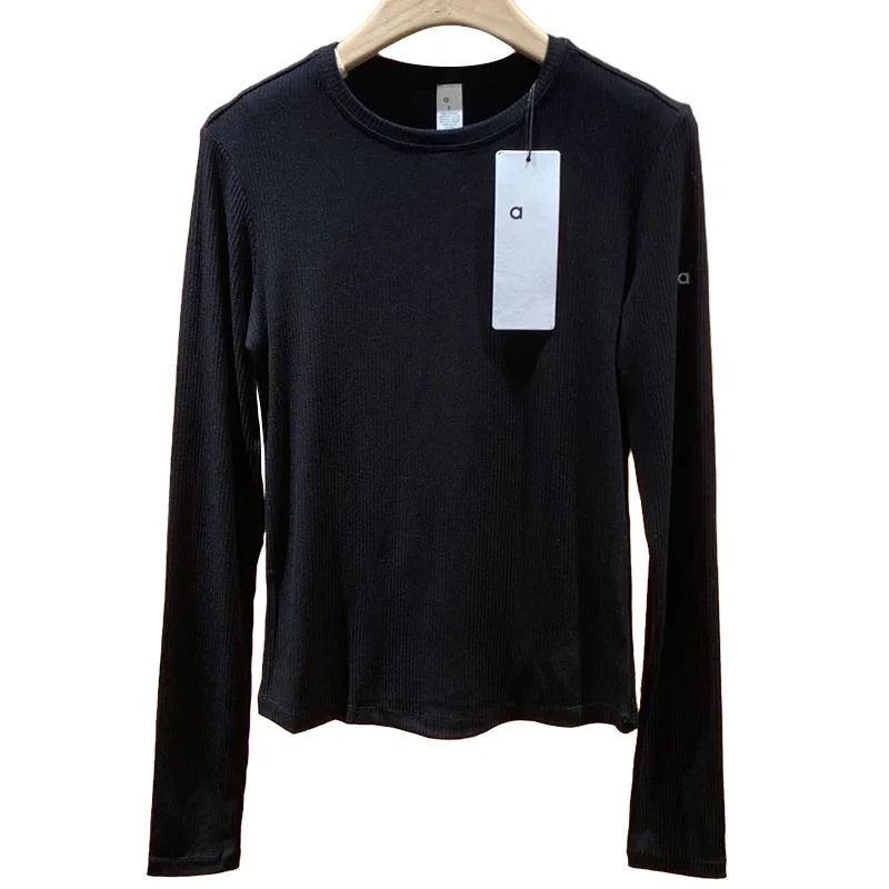 2025 موضة المرأة رياضي اليوغا بلون تي شيرت رياضي ط...