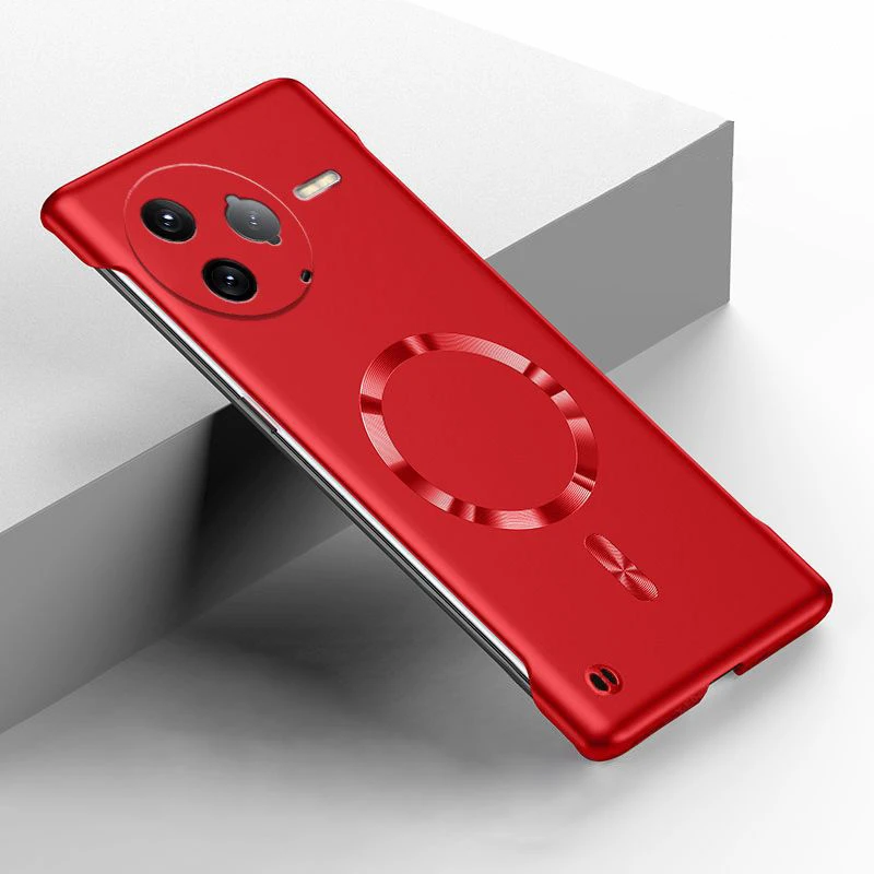 Luxury Ultra Thin Magnetic Metallic Frameless Phone Case - Matte Shockproof PC Cover