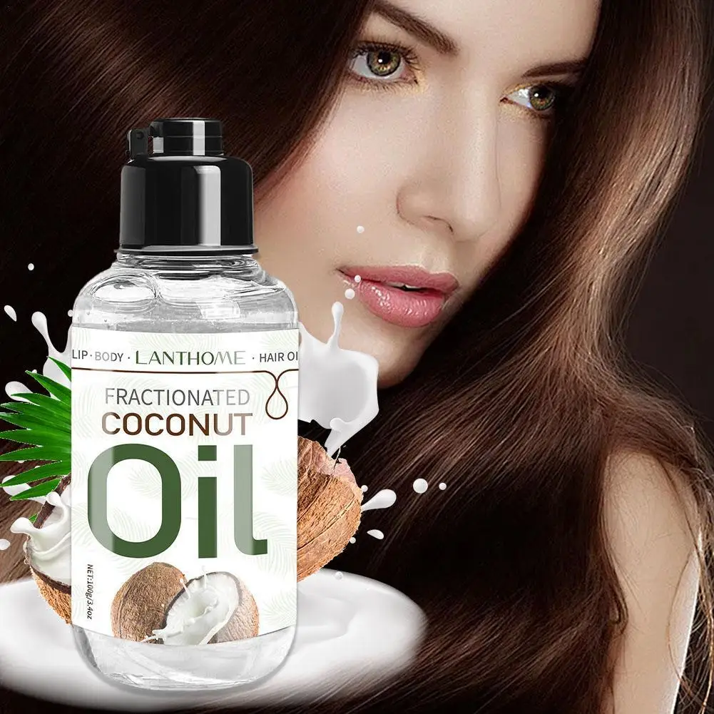 

100ml Coconut Oil Sooth Dry Skin Lighten Fine Lines Face Massage Oil Nourishes Hair Removes Frizz Hair Care Oil Firming Body Oil