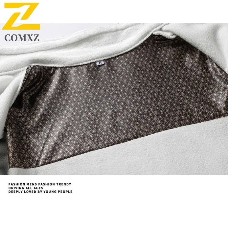 COMXZ Thickened Outdoor Mens Jacket 2025 Mountaineering Windproof Warm Parka Travel Comfortable Lightweight Winter New Coats