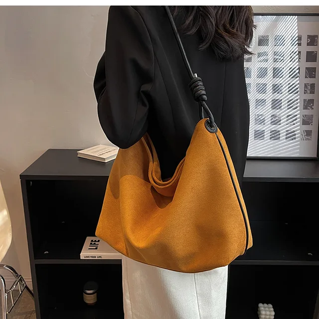 New Women's Genuine Leather Bag Fashion Retro Shoulder Bags Female Casual  Bucket Crossbody Lady 2022 Autumn New Shopper Handbag